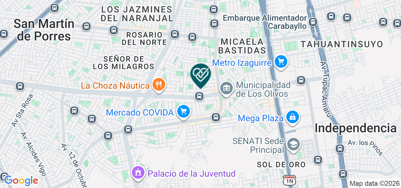 Mapa de Laboratorio Clinico Safetylab
