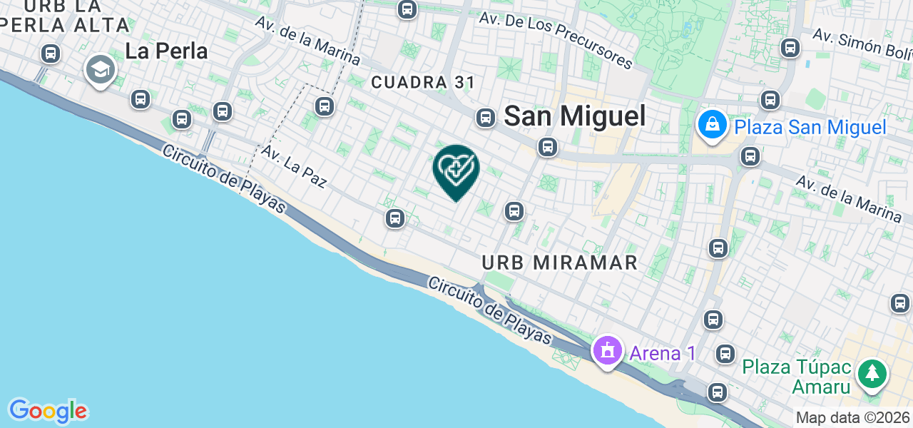 Mapa de Laboratorio Clinico Dayer Lab