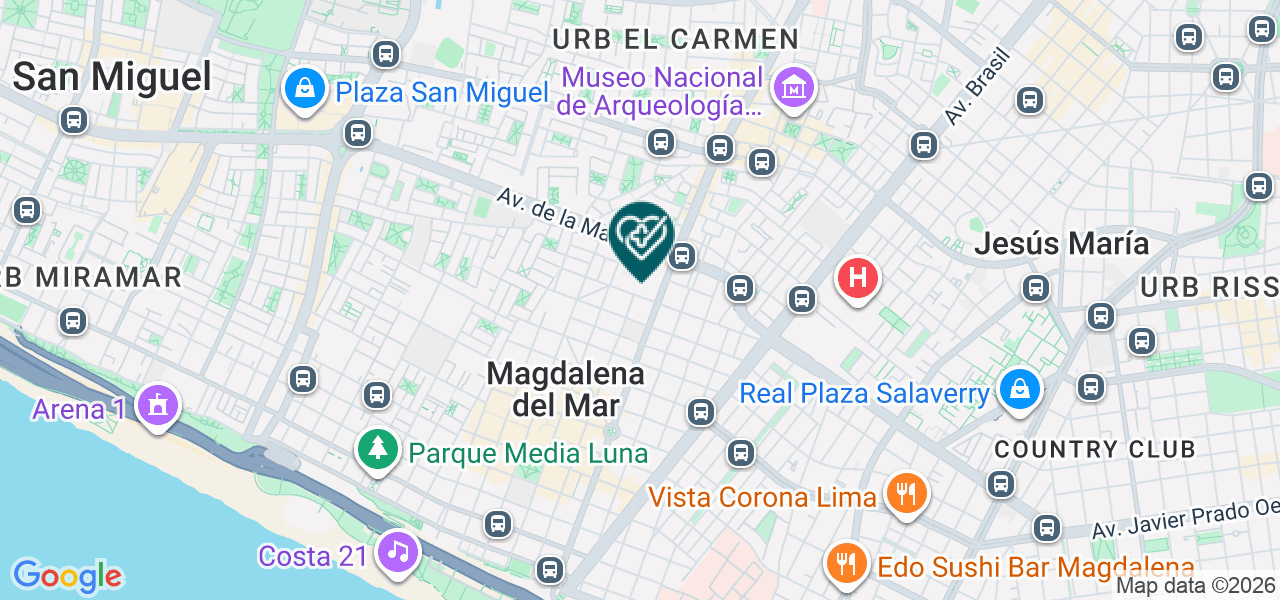 Mapa de Medical Dents