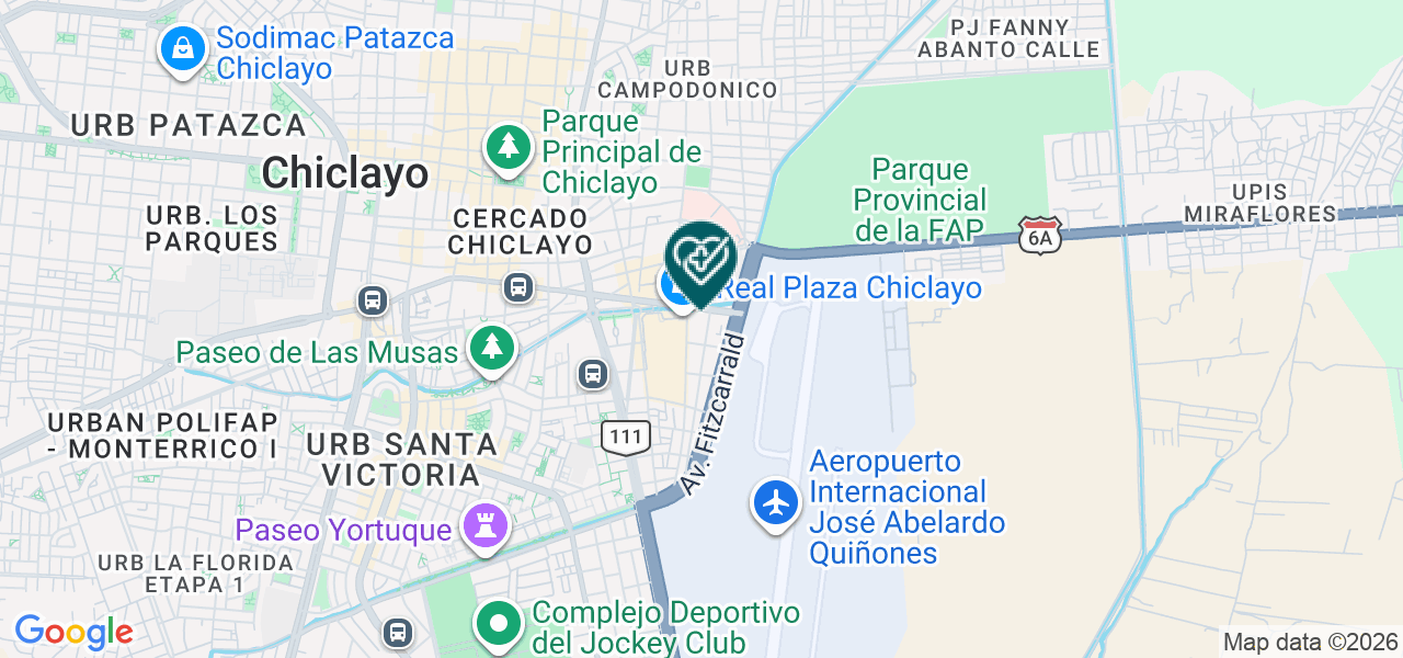Mapa de Laboratorios Clinicos Biozhan S.A.C.