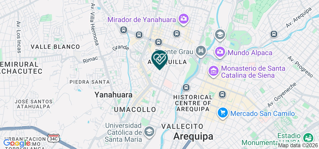 Mapa de Centro de Tratamiento del Dolor y Reumatismo "cedorem