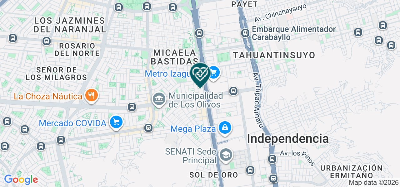 Mapa de Centro de Diagnosticos Gammagraficos Medicos S.A.C.