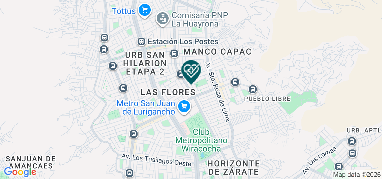 Mapa de Consultorios Medicos Belen de Nazareth
