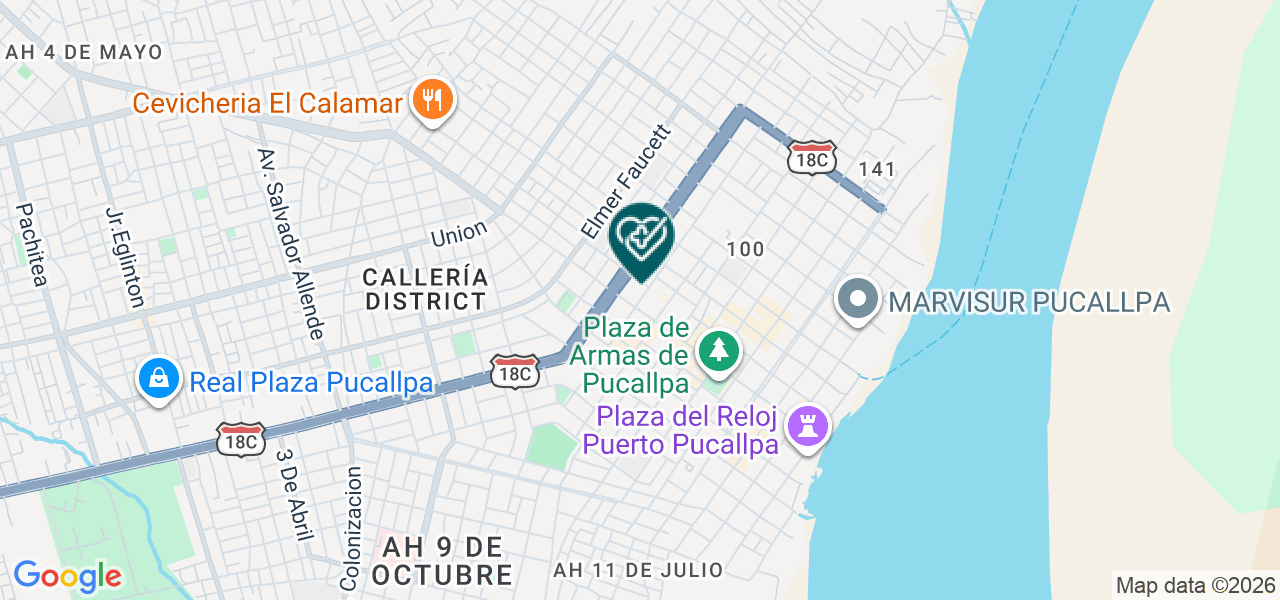 Mapa de Clinica Dental Ortiz E.I.R.L