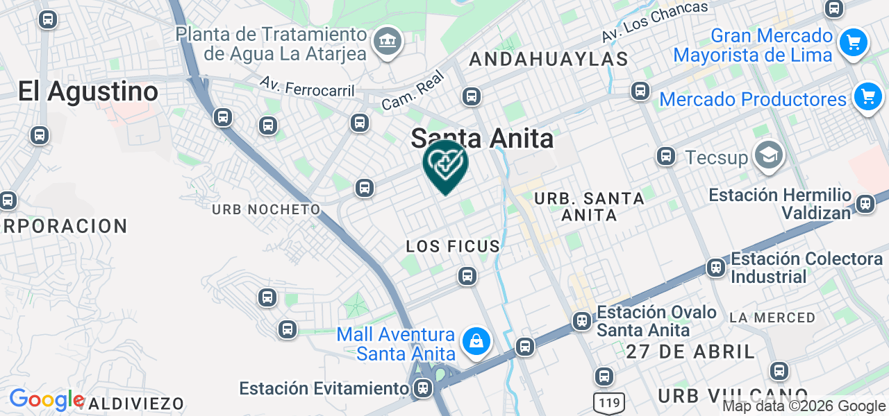 Mapa de Consultorio Odontologico "virgen del Carmen
