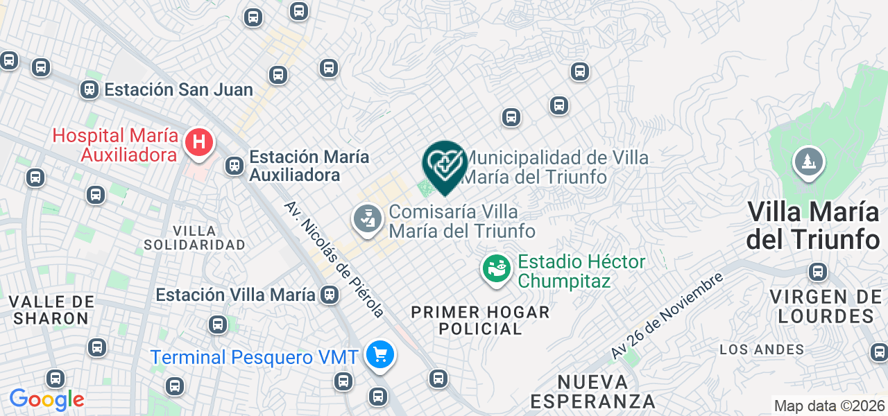 Mapa de Centro de la Salud Visual