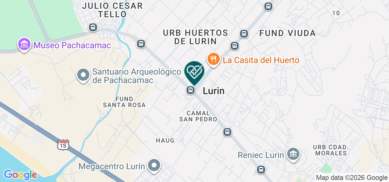 Mapa de Policlinico Virgen de Guadalupe
