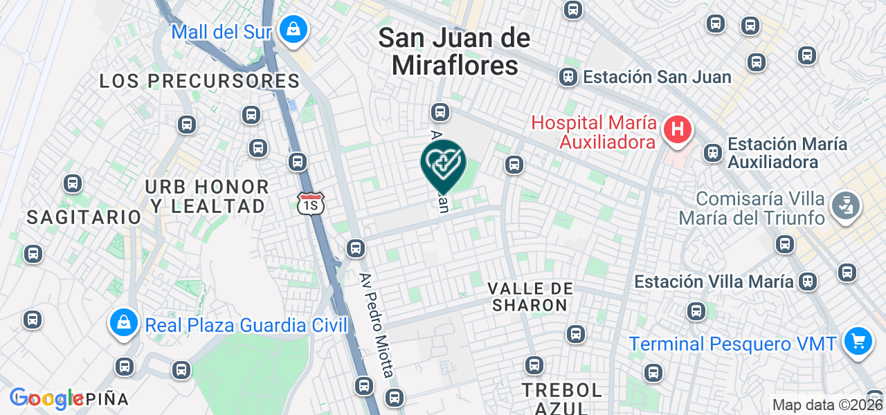 Mapa de Centro Odontologico del Sur