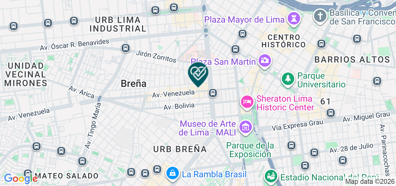 Mapa de Condultorio Dental Medico Moderno S.A.C
