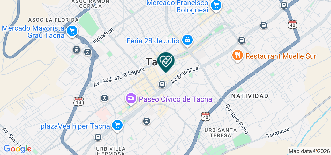 Mapa de Consultorio Ginecológico Jean Chavez Gil