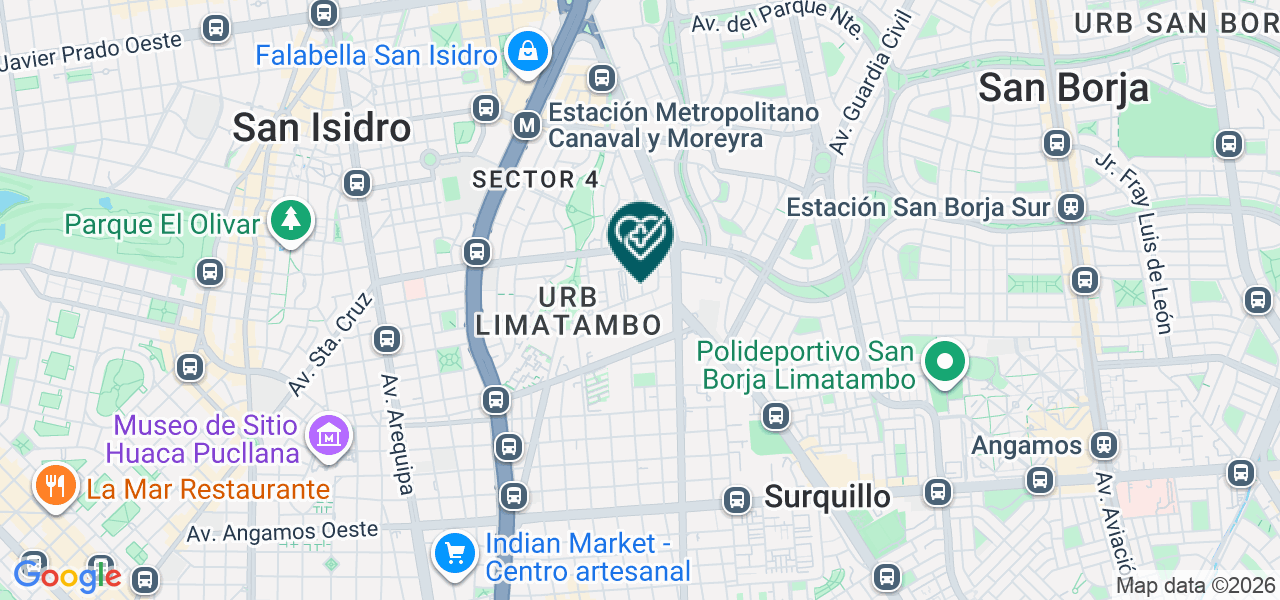 Mapa de Especialidades Odontologicas Rojas Escudero S.A.C.