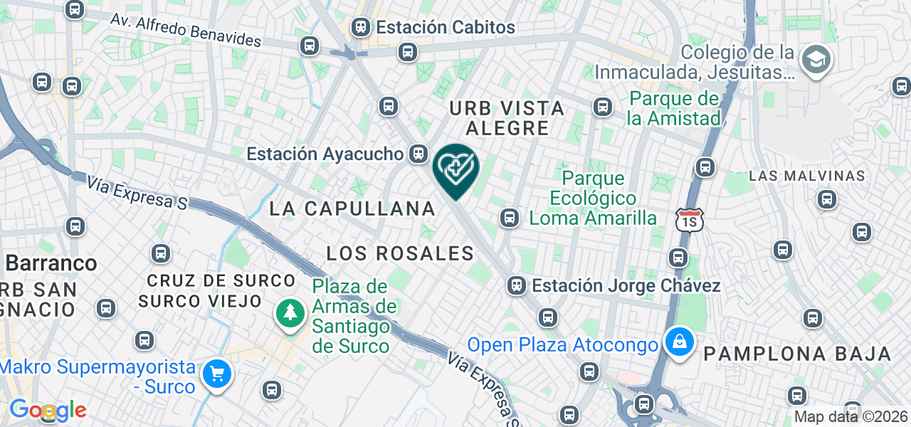 Mapa de Odonto Red los Angeles