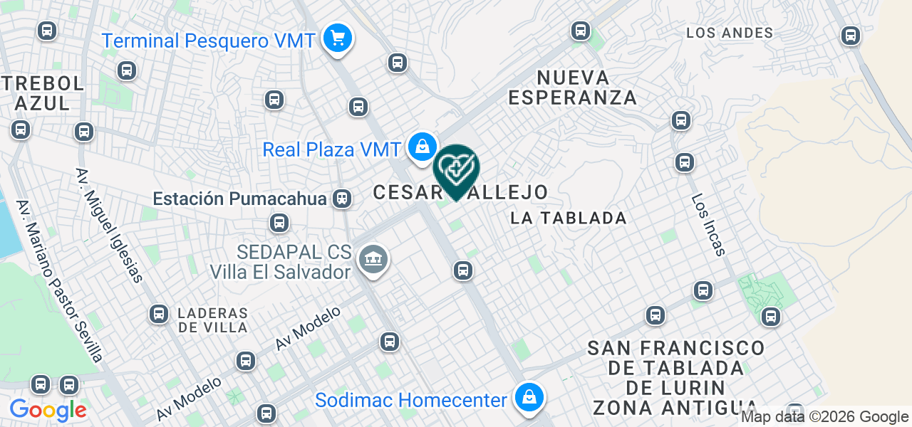 Mapa de Medic Center Villa