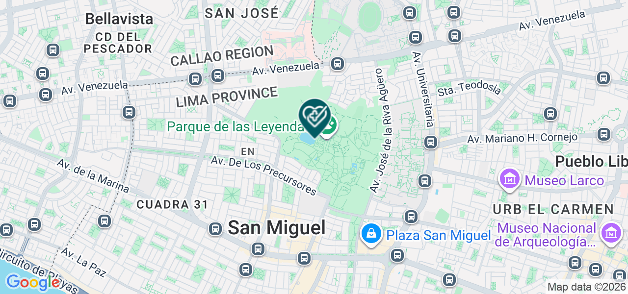 Mapa de Asociacion Civil Impacta Salud y Educacion Sede San Miguel