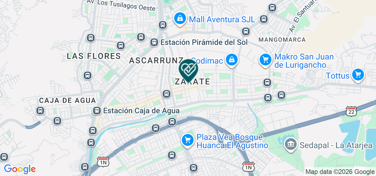 Mapa de Consultorio Medico Especializado