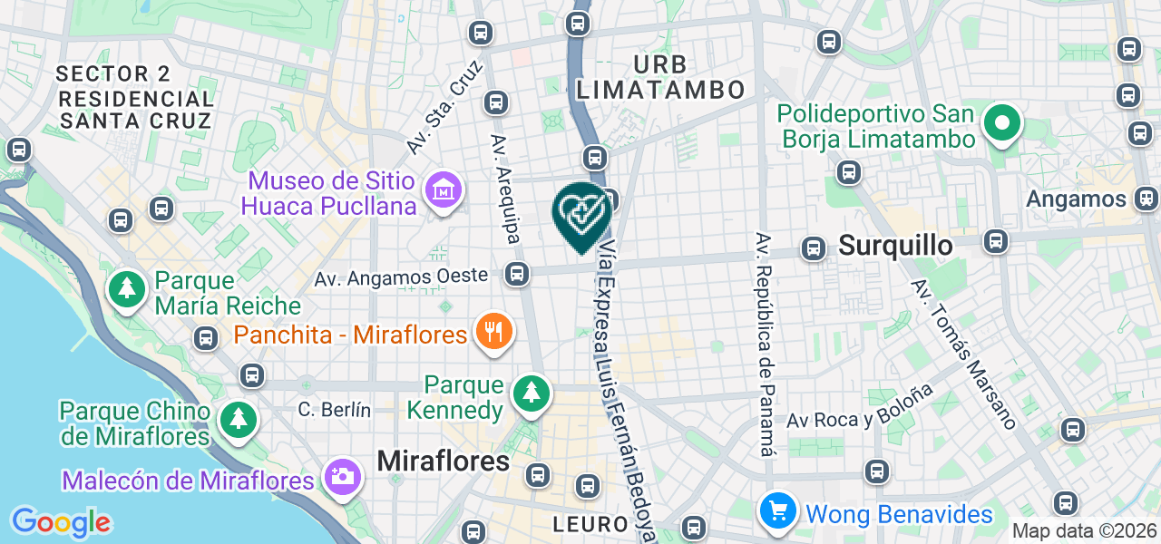 Mapa de Consultorio Medico Ñahui