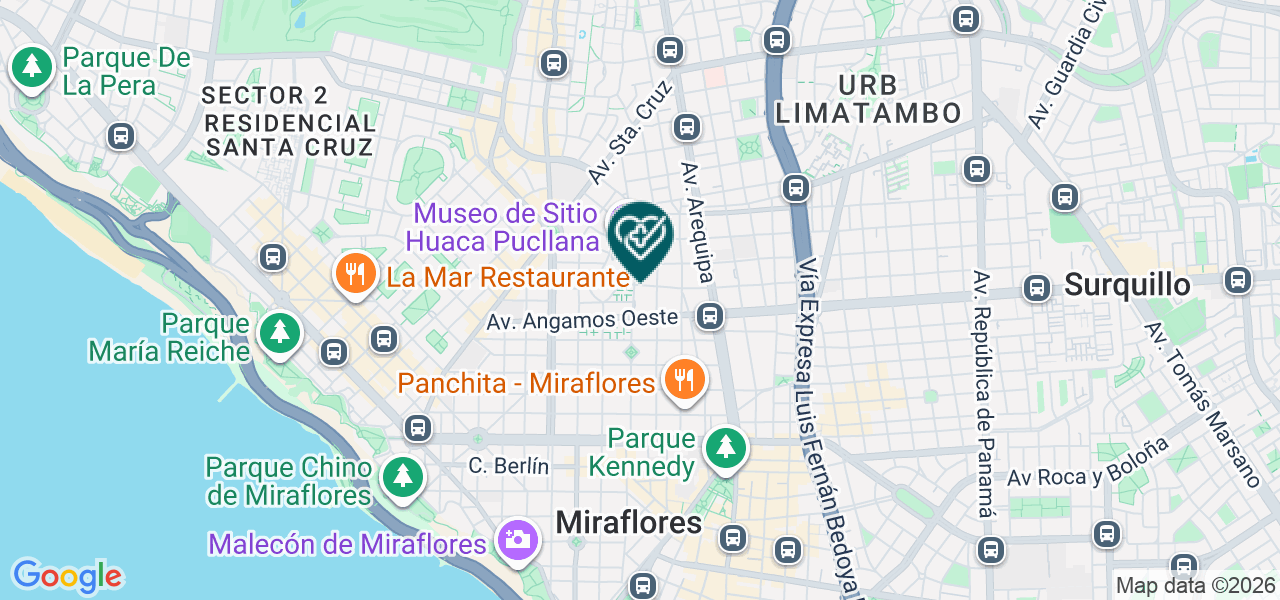 Mapa de Centro de Vacunación de la Clinica Delgado