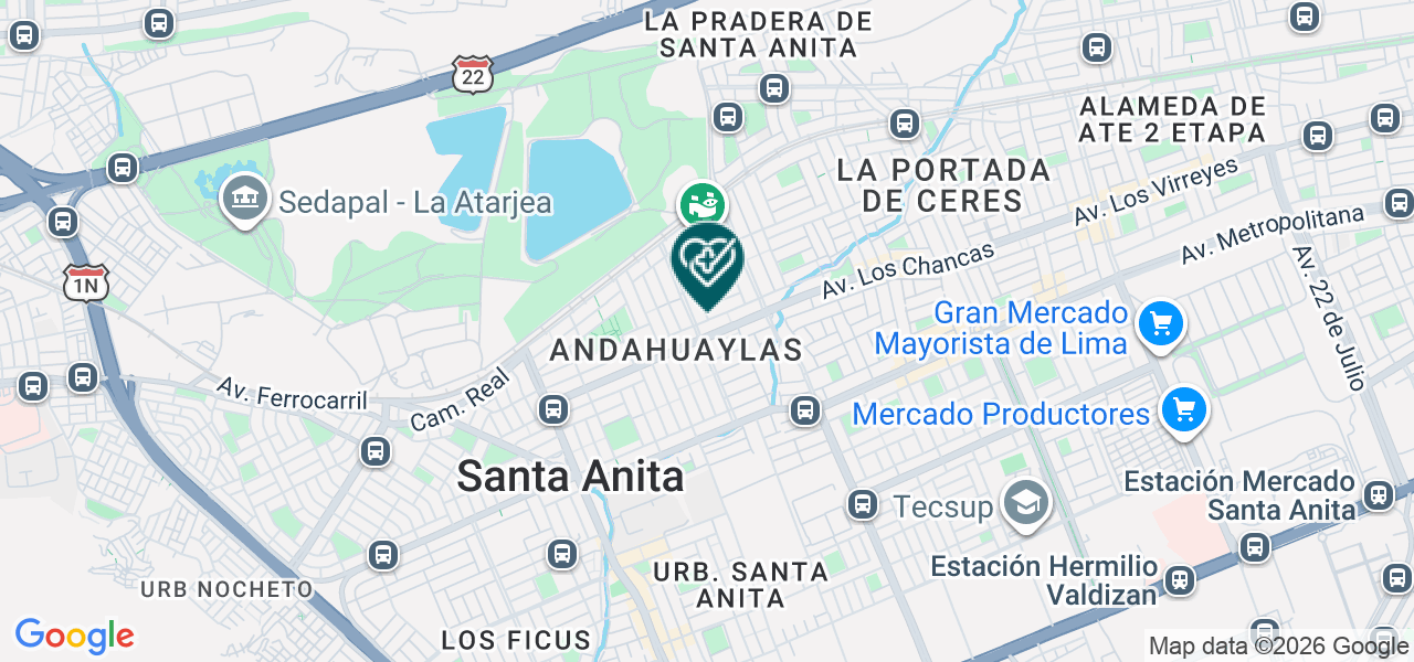 Mapa de Consultorio Odontologico Dentisalud