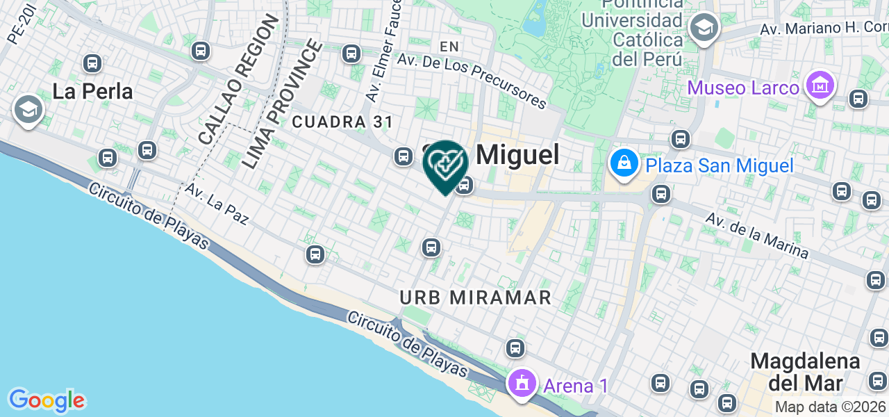 Mapa de Dermaclinic Mejia