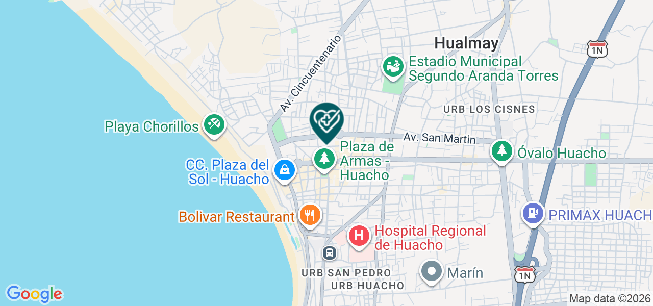 Mapa de Ipress Clinica San Bartolome