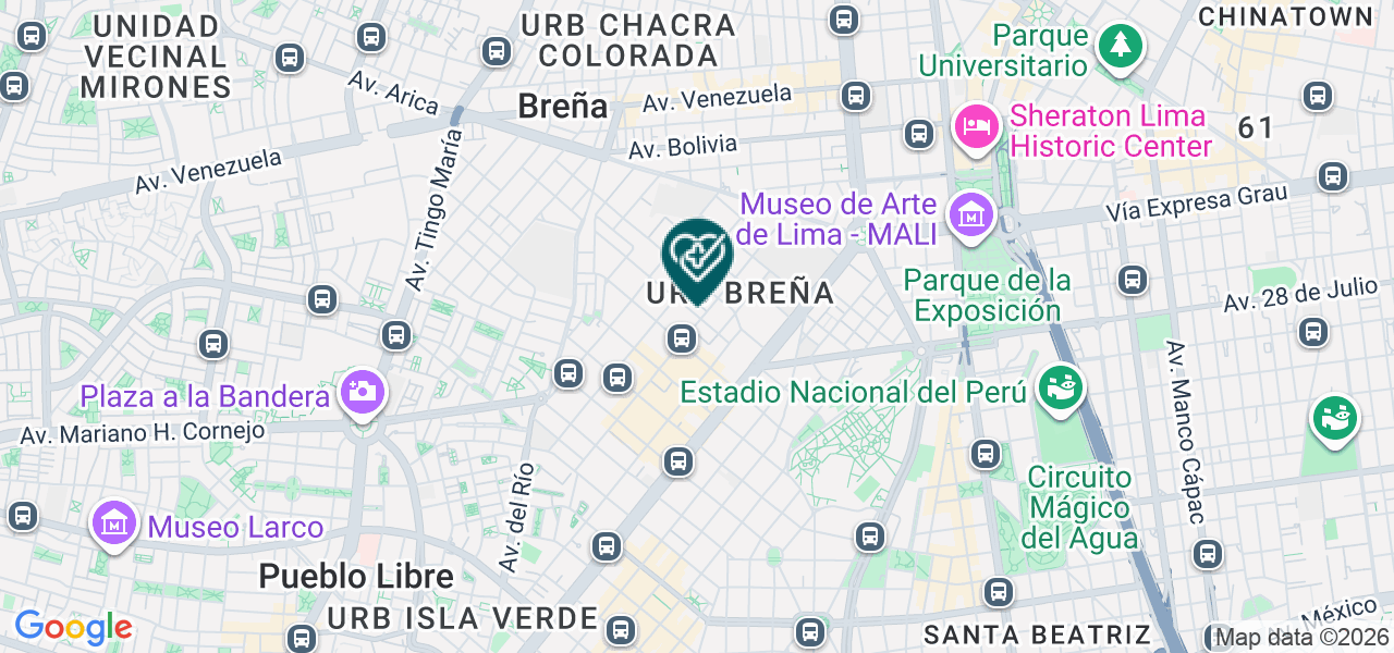 Mapa de Clinica San Marcos
