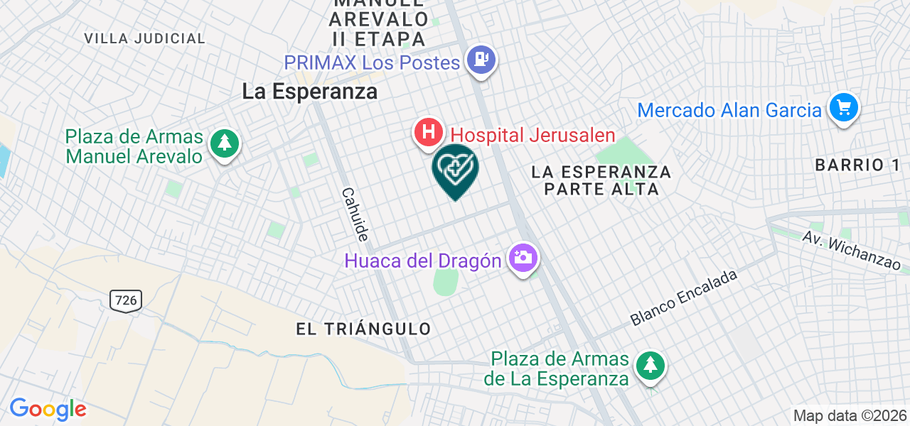 Mapa de Latindent