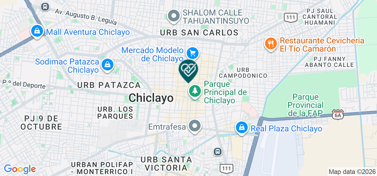 Mapa de Consultorio de Acupuntura