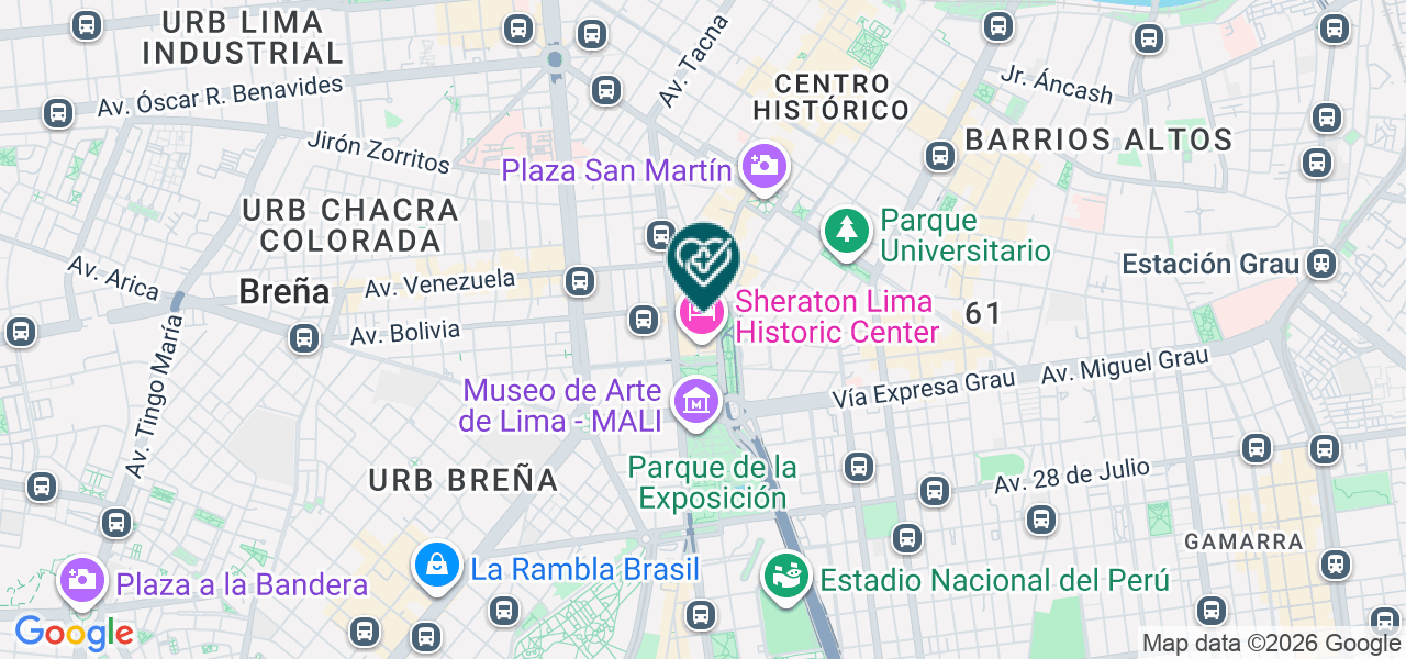 Mapa de Servicios Odontologicos Integrales Fisiodent S.A.C.