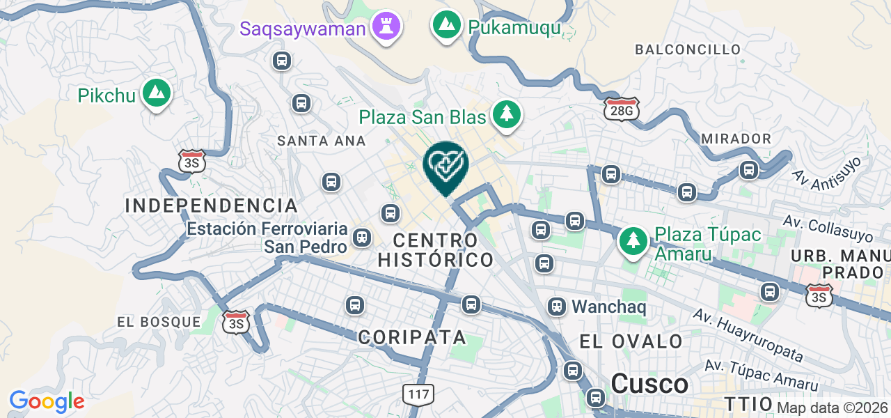 Mapa de Centro Odontológico Zegarra