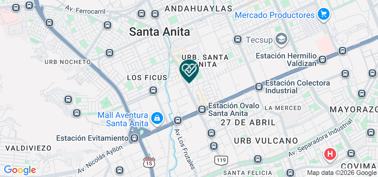 Mapa de Multident Santa Anita