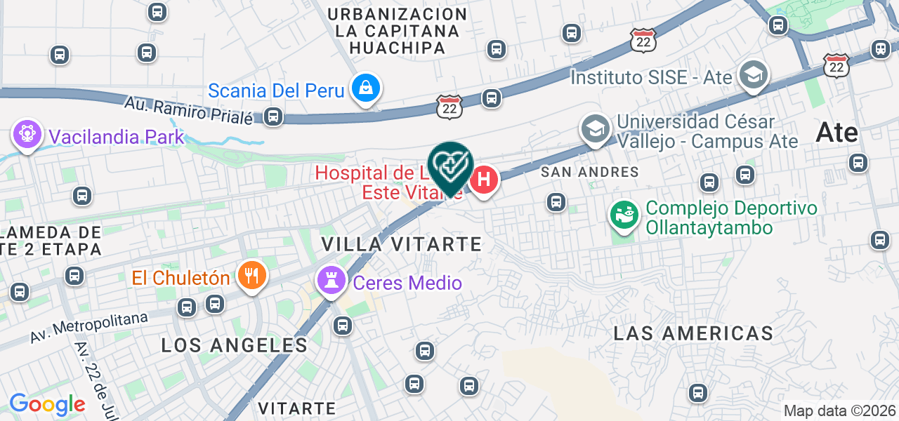 Mapa de Consultorio San Andres