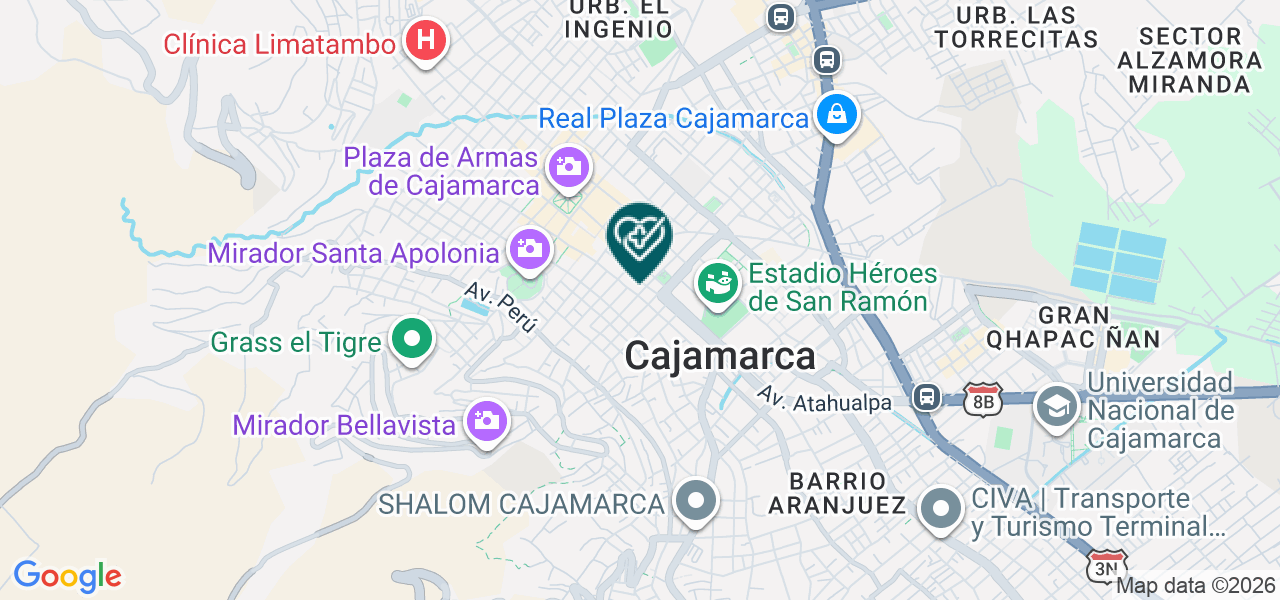 Mapa de O-dent Odontología Integral