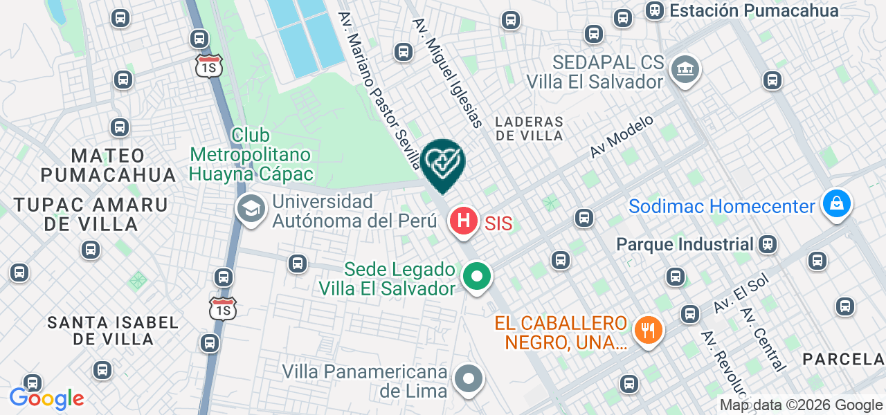 Mapa de Centro Medico Villa Salud