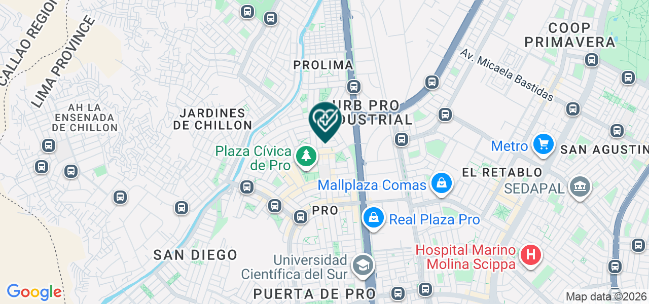 Mapa de Consultorio Medico y Dental