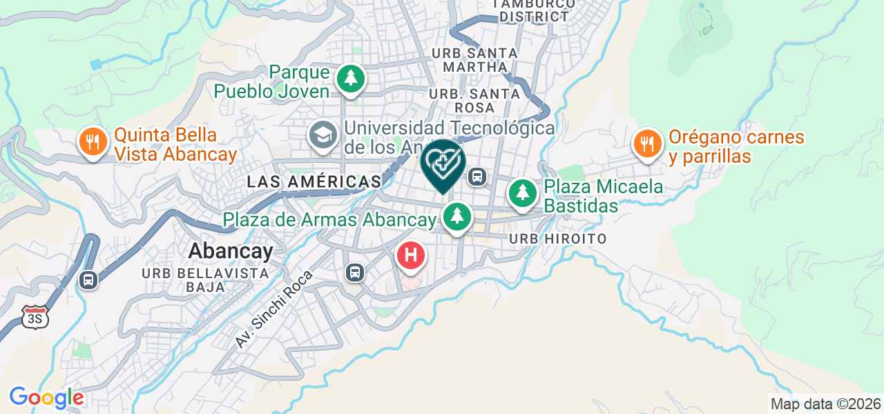 Mapa de Consultorio Medico Especializado Peruano Argentino