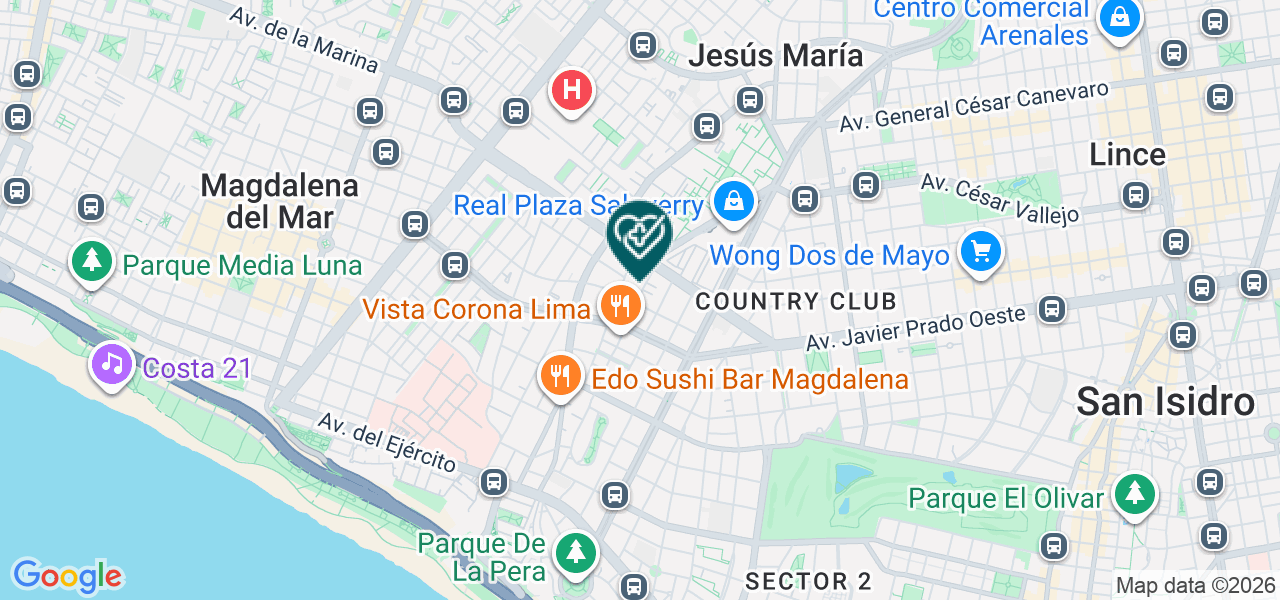 Mapa de Oral Dent Servicios Profesionales en Odontología