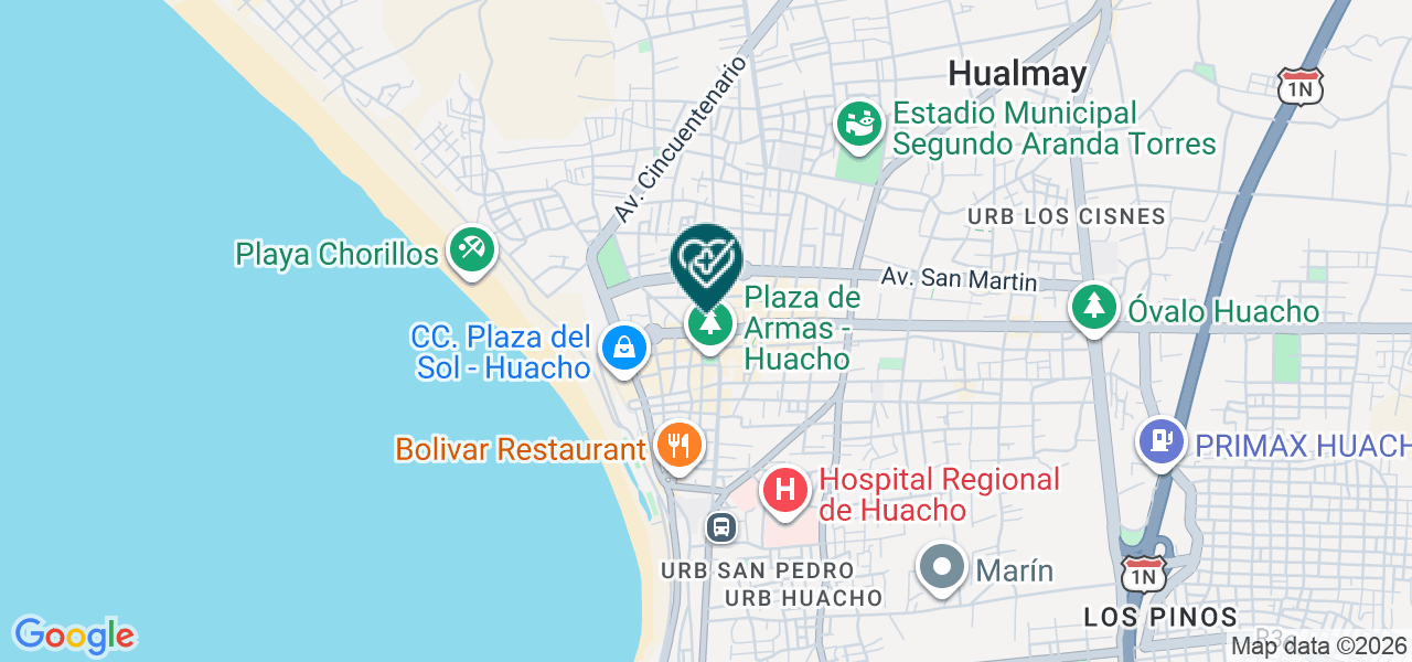 Mapa de Clínica Dental Carisma