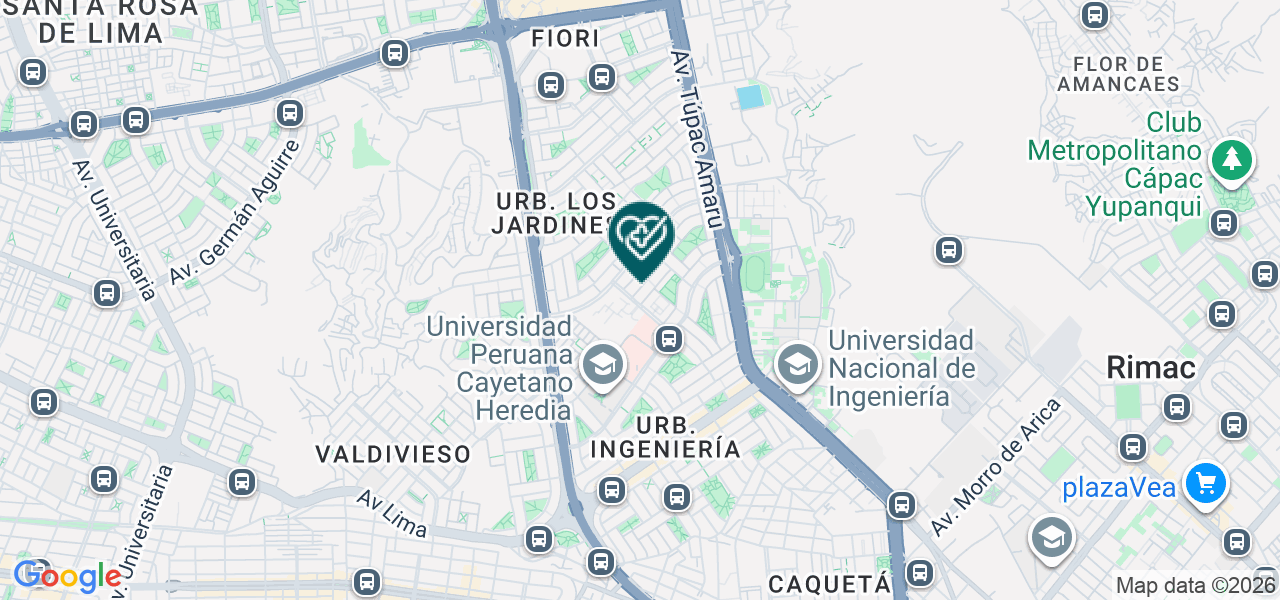Mapa de Creo Clínica Renal y Oncológica