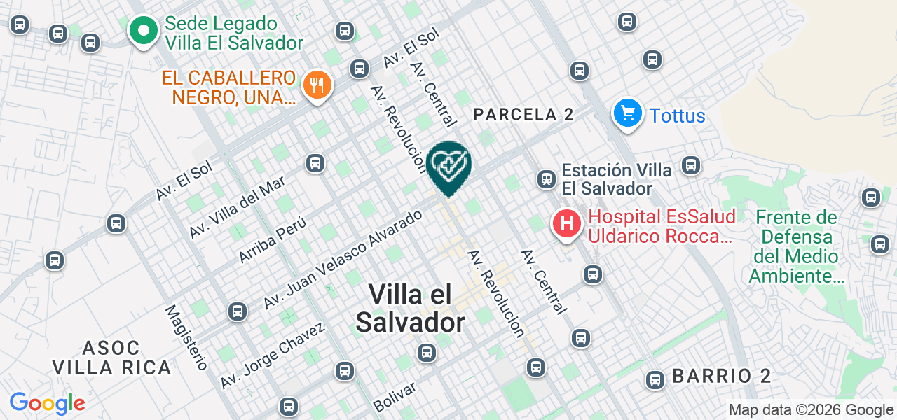 Mapa de Medical Sur