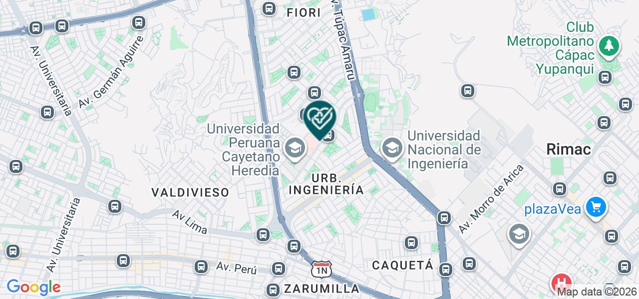 Mapa de Servicios de Salud Deo Iuvante S.A.C.