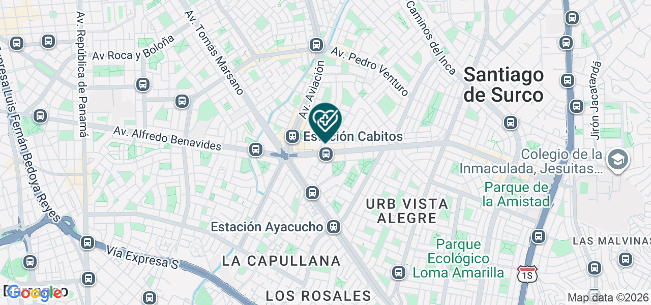 Mapa de Policlinico Maria Graña