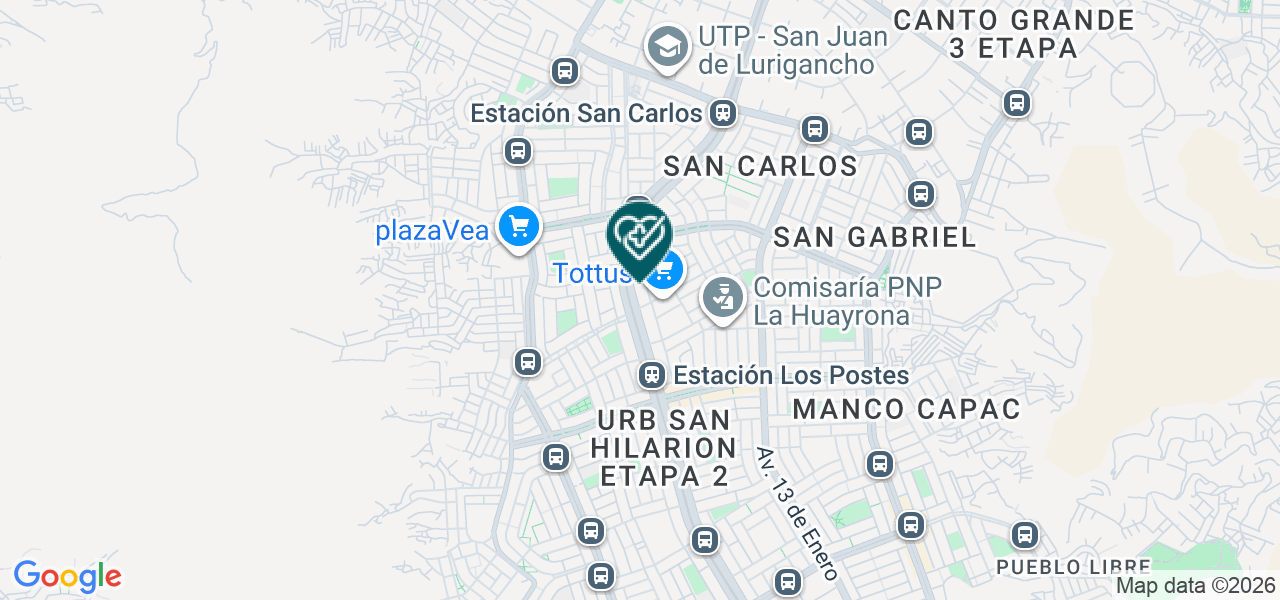 Mapa de Consultorio Dental Balboa
