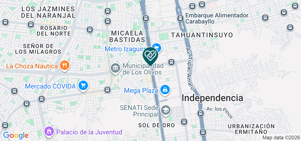 Mapa de Consultorio de Diagnóstico Gineco-obstetrico Don Bosco