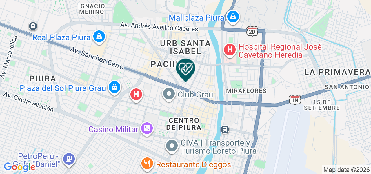 Mapa de Medisalud EIRL