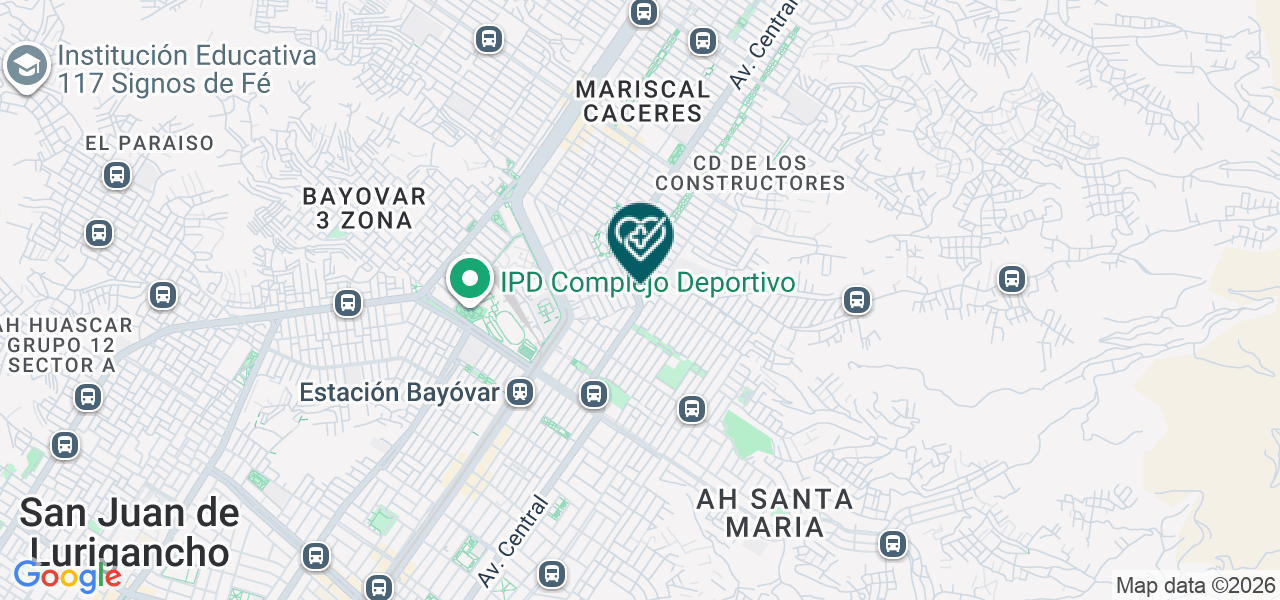 Mapa de Consultorio Medico Mi Salud