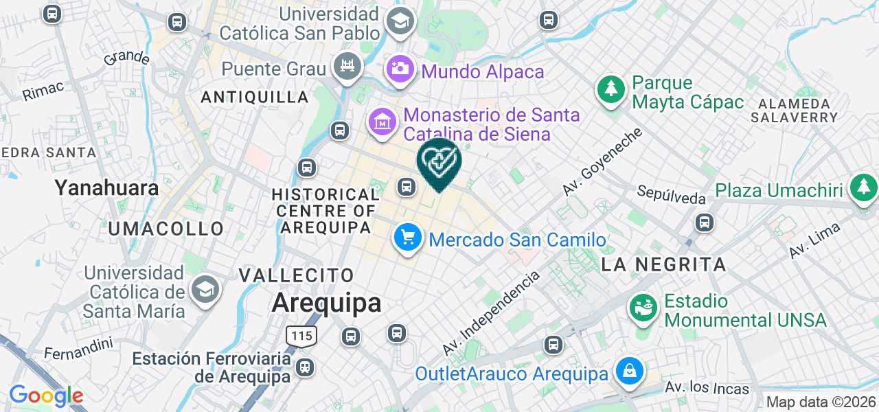 Mapa de Consultorio Medico de Oftalmologia