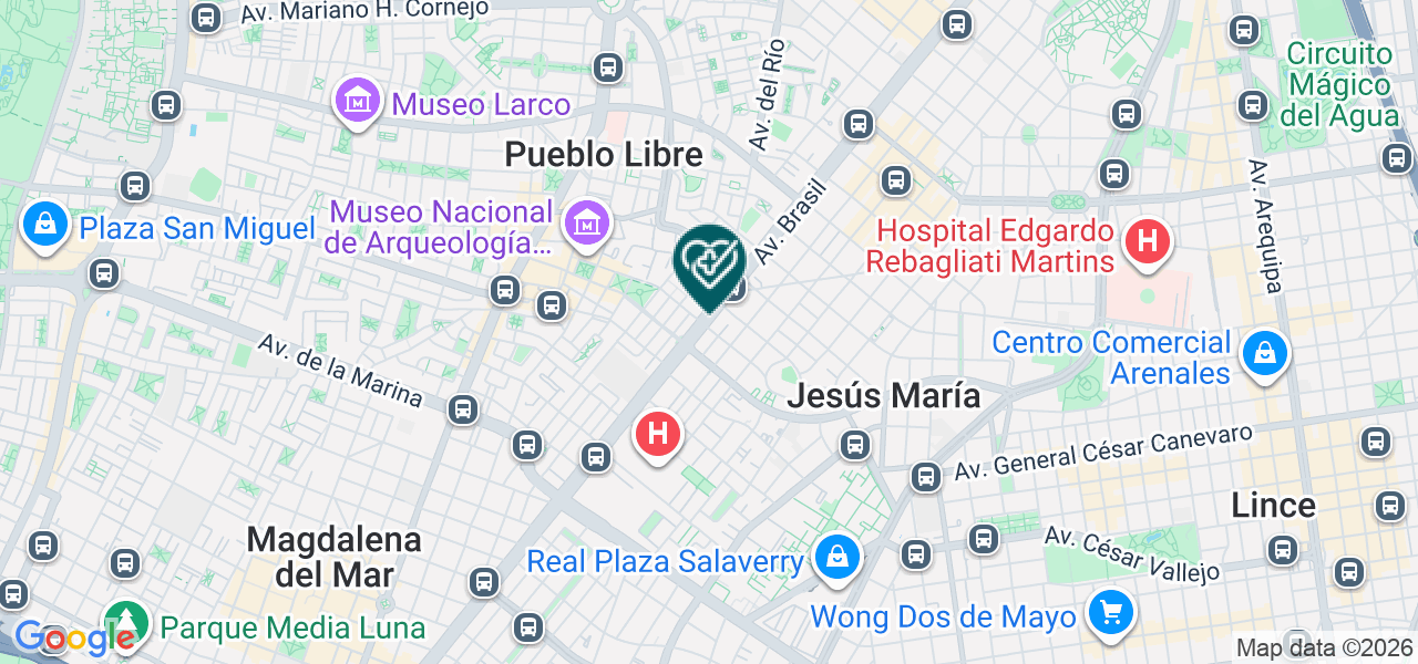 Mapa de Odontologia Avanzada S.A.C.
