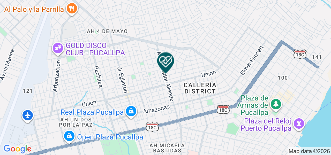 Mapa de Centro Medico Salvador Allende E.I.R.L