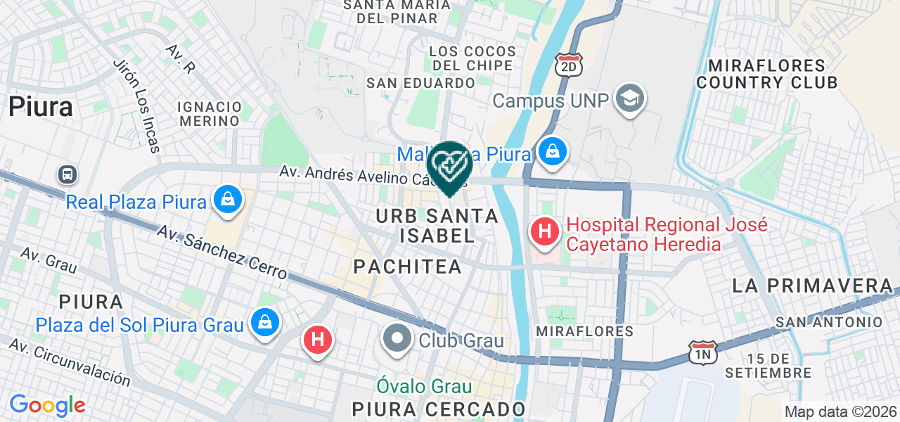 Mapa de Centro Medico Santa María de los Ángeles S.R.L.