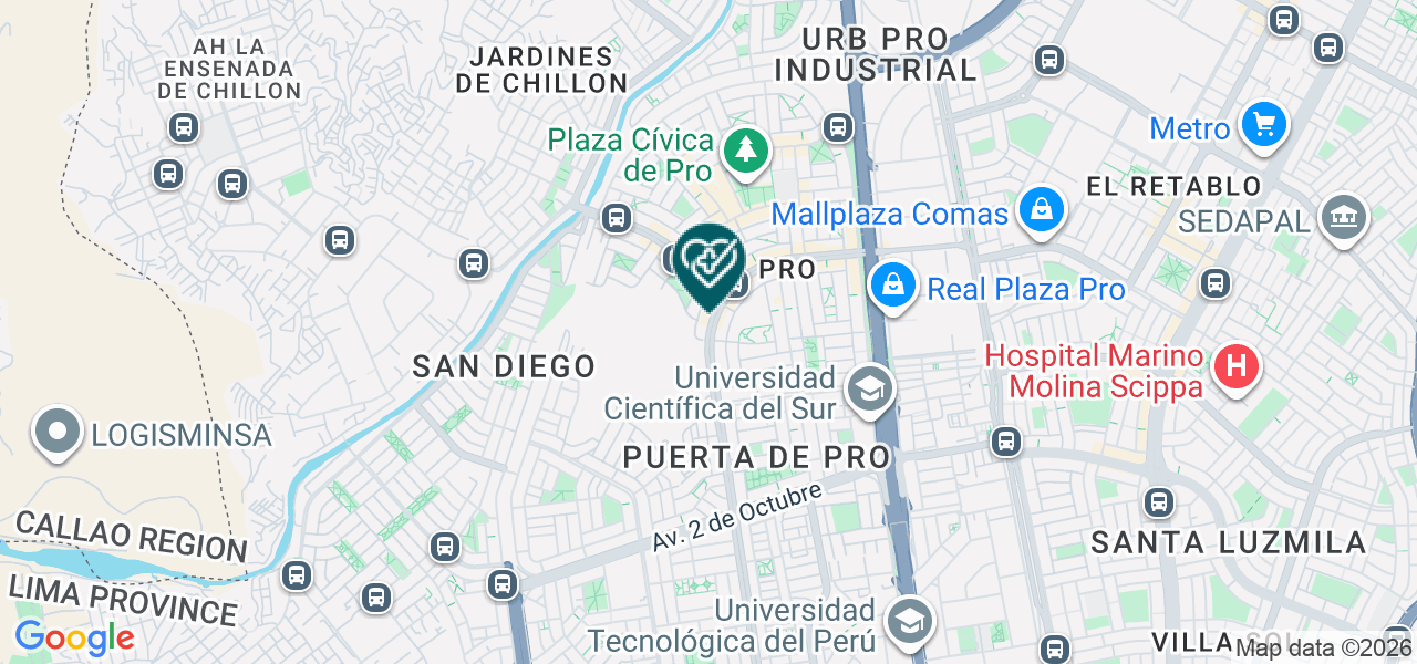 Mapa de Doctora Molar